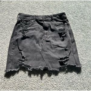 Black American Eagle Jean Skirt